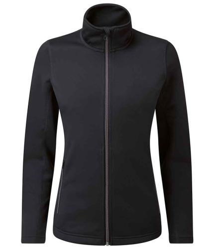 Premier Ladies Spun Dyed Recycled Zip Through Sweat Jacket - BLK - L